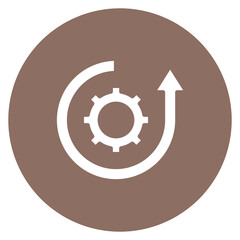 Process Improvement icon vector image. Can be used for Operations Management.