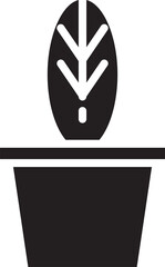 Plant Pot Icon Illustration