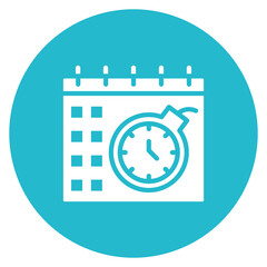 Deadline Calendar icon vector image. Can be used for Freelancer.