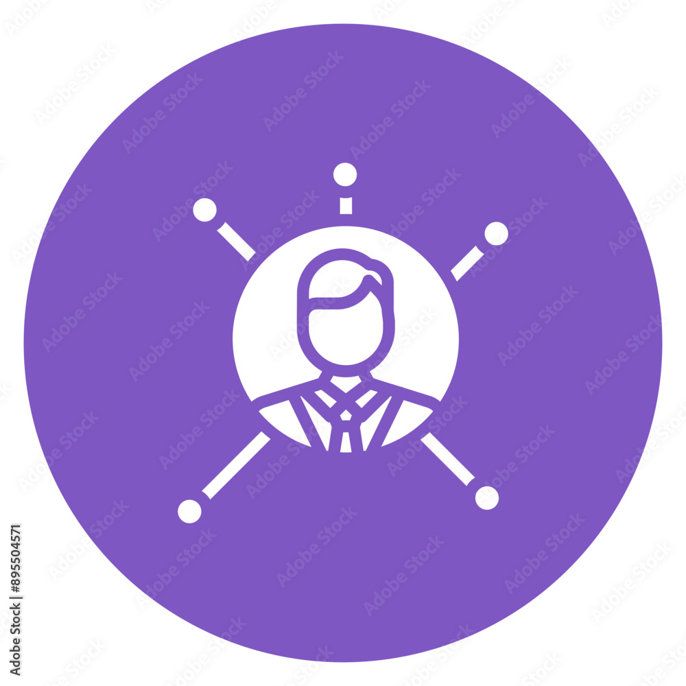 Wall mural professional network icon vector image. can be used for freelancer.