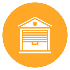Warehouse icon vector image. Can be used for Order Fulfilment.