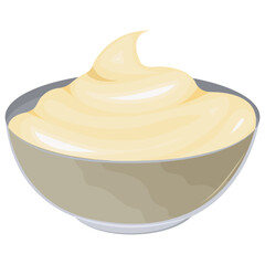 Vector cartoon image of sauce for food. Food supplement concept. Element for your design.