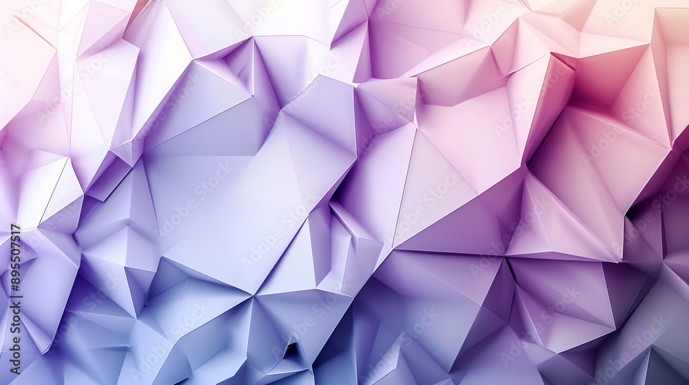 Poster abstract geometric background with pink and purple gradient.