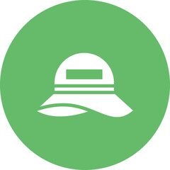 Sun Hat icon vector image. Can be used for Sun Protection.
