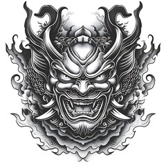 Fototapeta premium Detailed Skull Illustration