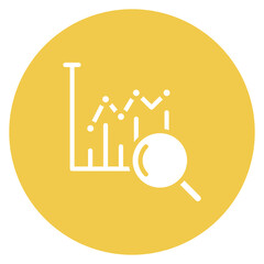 Trend analysis icon vector image. Can be used for Thought Leadership.