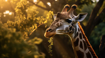 Obraz premium portrait of a giraffe