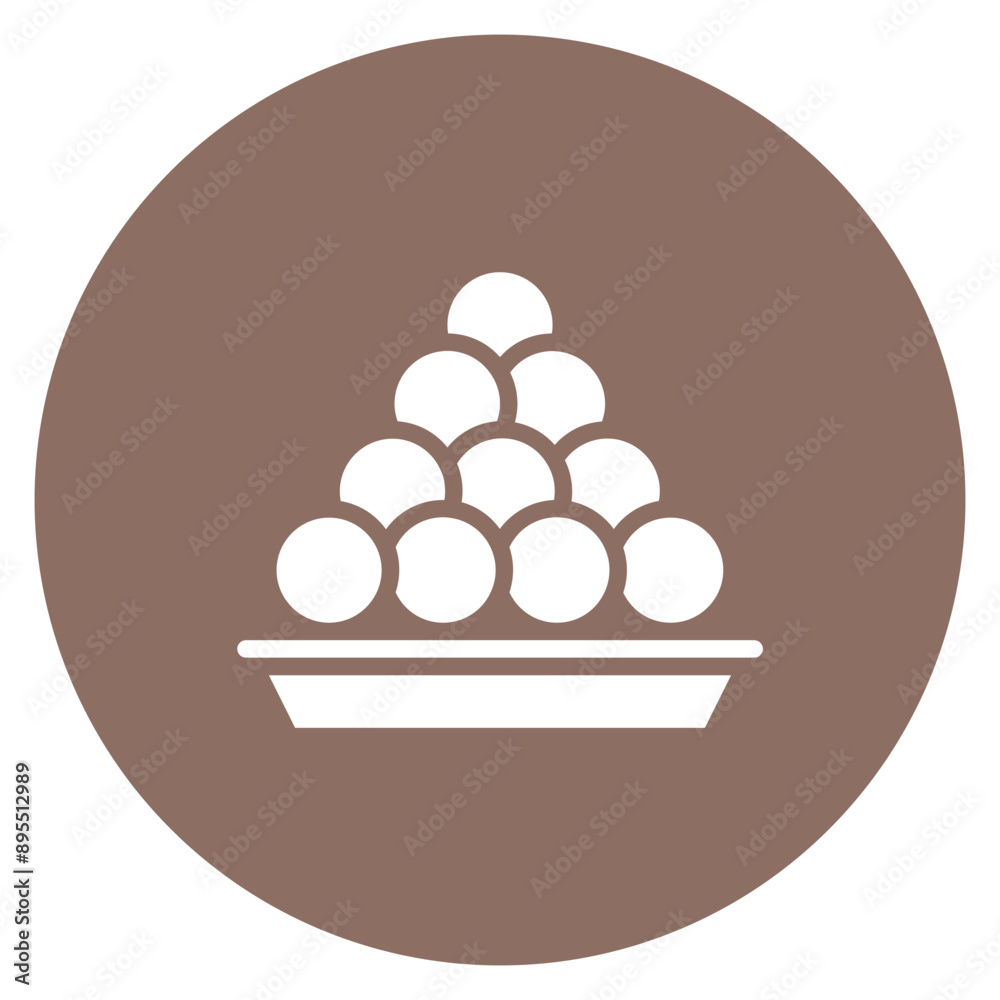 Wall mural Traditional Sweets icon vector image. Can be used for Eid al Adha.