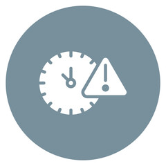 Delay icon vector image. Can be used for Business Disruption.