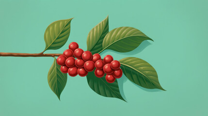 Obraz premium A vintagestyle illustration of guarana, featuring its unique features on a background for a classic botanical touch.