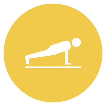 recommend clip art: Push up icon vector image. Can be used for Fitness.