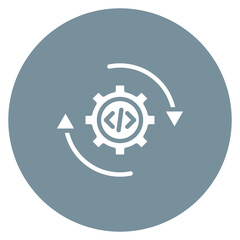 Continuous Integration icon vector image. Can be used for Software Testing.