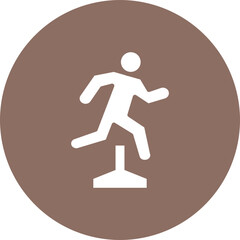 Jumping Athlete icon vector image. Can be used for Track and Field.