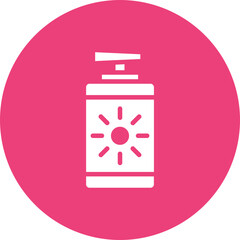 After Sun icon vector image. Can be used for Skin Burns.