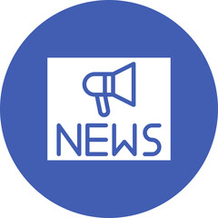 News Alert icon vector image. Can be used for Press Freedom Day.