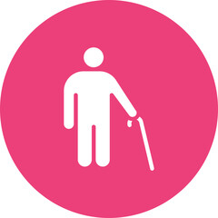 Ageism icon vector image. Can be used for Bullying in Society.