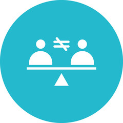 Racism icon vector image. Can be used for Bullying in Society.