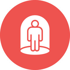 Social Isolation icon vector image. Can be used for Bullying in Society.