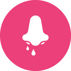 Runny Nose icon vector image. Can be used for Allergy Symptoms.