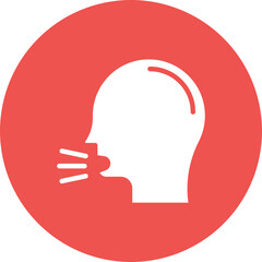 Sneezing icon vector image. Can be used for Allergy Symptoms.