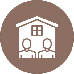 Roommates icon vector image. Can be used for Social Relationship.
