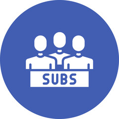 Subscribers icon vector image. Can be used for Social Relationship.