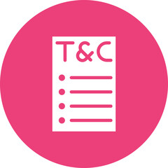 Terms icon vector image. Can be used for Compilance and Regulation.