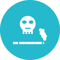 Smoking Dangers icon vector image. Can be used for Smoking.