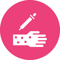 Skin Prick Test icon vector image. Can be used for Medical Tests.
