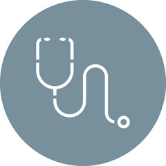 Stethoscope icon vector image. Can be used for Medical Tests.