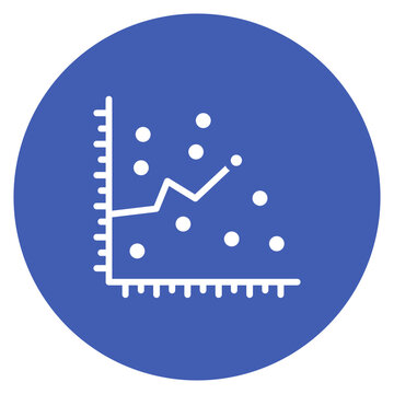 Scatter Plot icon vector image. Can be used for Data Science.