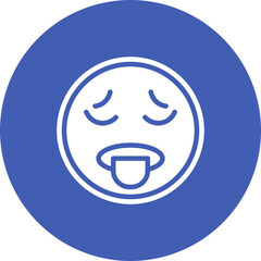 Exhausted icon vector image. Can be used for Burnout.