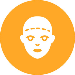 Facelift icon vector image. Can be used for Plastic and Cosmetic Surgery.