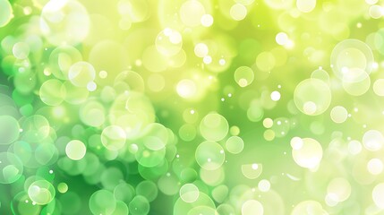 Fototapeta premium Green Bokeh Lights Background