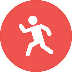 Runner Silhouette icon vector image. Can be used for Marathon.