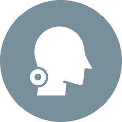 Whiplash icon vector image. Can be used for Body Ache.