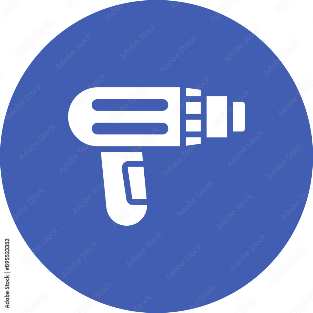 Sticker heat gun icon vector image. can be used for crafting.