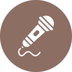 Microphone icon vector image. Can be used for Rock and Roll.