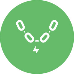 Rocker Necklace icon vector image. Can be used for Rock and Roll.