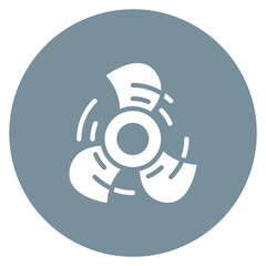 Ship Propeller icon vector image. Can be used for Cruiser.