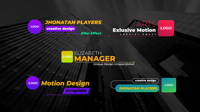 Logo Lower third Animation