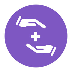 Fototapeta premium Medical Partnership icon vector image. Can be used for Psychiatric Hospitals.