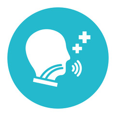 Speech Therapy icon vector image. Can be used for Psychiatric Hospitals.