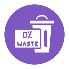 Zero Waste icon vector image. Can be used for Eco Development.