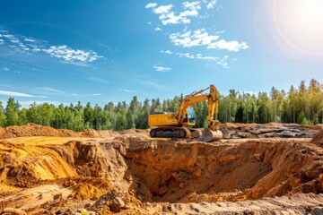 Obraz premium Drilling natural deposits with precision is essential for effective extraction.