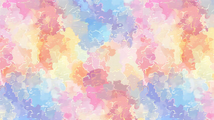 Pixelated Dreams: Pastel Pixel Art Repeating Pattern