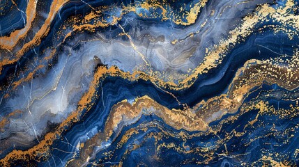 Fototapeta premium luxury blue and gold marble slab. abstract backgrounds. --ar 16:9 Job ID: a4fc6ea6-01ba-45eb-a9d0-e68a7336e991