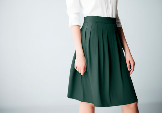 Apparel Women Skirt Mockup With Generative AI