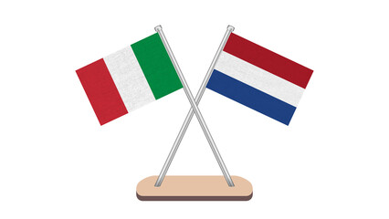 etherlands Italy Flag