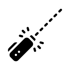 laser glyph icon